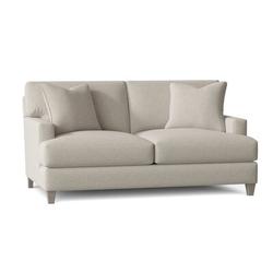 Bernhardt Mila 65" Recessed Arm Loveseat w/ Reversible Cushions in White/Brown | 33.5 H x 65 W x 41.5 D in | Wayfair P6415_1429-002_726