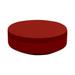 Vondom Vela - Round Outdoor Ottoman - 47.25"Dia - Lacquered Plastic in Red/Brown | 15.75 H x 47.25 W x 47.25 D in | Wayfair 54033F-RED