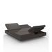 Vondom Vela - Daybed w/ 4 Reclining Backrests - Lacquered Plastic in Brown | 15.75 H x 70.75 W x 78.75 D in | Outdoor Furniture | Wayfair