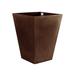 Vondom Cono Cuadrado - High Square Resin Cone Pot Planter - Self Watering Resin/Plastic | 26.75 H x 17.75 W x 17.75 D in | Wayfair 41245R-BRONZE