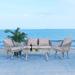 Bayou Breeze Humboldt Jorda 4 Piece Sofa Seating Group w/ Cushions Metal | Outdoor Furniture | Wayfair 928239AB2A9C4154896903ADCC0DED2A