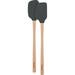 Tovolo Flex-Core® Spectrum Diversified 2-Piece Mini Spatula & Spoonula Set Wood/Silicone in Black/Brown | Wayfair 81-16286C