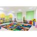 Blue/Green 96 x 0.31 in Area Rug - Carpets for Kids KIDSoft™ Geometric Area Rug Nylon | 96 W x 0.31 D in | Wayfair 3802
