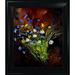 Tori Home Ledent - Bunch of Wild Flowers Framed Painting on Canvas Canvas, Wood in Black/Green/Red | 30.5 H x 26.5 W x 2 D in | Wayfair