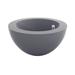 Vondom Sfera Lacquered Polyethylene Pot Planter Resin/Plastic in Gray | 11.75 H x 23.5 W x 23.5 D in | Wayfair 43860RF-STEEL