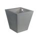 Vondom Cono Cuadrado - High Square Resin Cone Pot Planter - Self Watering Resin/Plastic in Gray | 11.75 H x 11.75 W x 11.75 D in | Wayfair