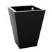 Vondom Cono Cuadrado - High Square Resin Cone Pot Planter - Lacquered Resin/Plastic in Black | 39.25 H x 21.75 W x 21.75 D in | Wayfair