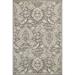 Gray Rectangle 5'3" x 7'7" Area Rug - Charlton Home® Aldric Floral Area Rug 91.0 x 63.0 x 0.5 in white, Polypropylene | Wayfair