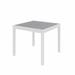 KFI Studios Ivy Square 29" Outdoor Table Plastic/Metal in Gray/White | 29 H x 35 W x 35 D in | Wayfair OLT35SQ-WH-GY