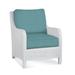 Braxton Culler Tangier Patio Chair w/ Cushions Wicker/Rattan in Blue | 38 H x 29 W x 36 D in | Wayfair 404-001/6359-54
