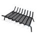 Symple Stuff Bulah Fireplace Grate Metal in Gray | 9 H x 32 W x 17 D in | Wayfair 1469E454F1734539A8BE927252C05EBE