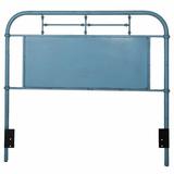 Sand & Stable™ Edmund Open-Frame Headboard Metal in Blue/Brown | 54 H x 65 W x 2.25 D in | Wayfair BCD7664E59544640A7443E7B44A38EC9