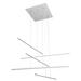 Ivy Bronx Orrington 5-Light LED Chandelier w/ Hanging Stick Pendants Metal in White | Wayfair D837499BA92941BABF61E24EF5C03EDC