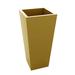 Vondom Cono Self Watering Lacquered Polyethylene Pot Planter Resin/Plastic in Brown | 39.25 H x 13.75 W x 13.75 D in | Wayfair 41235F-CHAMPAGNE