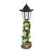 Rosalind Wheeler Overstreet Frog Solar Light Post Statue Resin/Plastic in Green | 15.5 H x 5 W x 5 D in | Wayfair A5881FF666994B0F8577242DA3DFEA4E