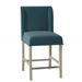 Fairfield Chair Dora Counter & Bar Stool Wood/Upholstered in Blue/Brown | 42 H x 20.5 W x 25 D in | Wayfair 6018-C7_8789 91_AlmondBuff