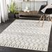 Black/Gray 110 x 0.43 in Area Rug - Wade Logan Gainz Black/Ivory Area Rug Polypropylene | 110 W x 0.43 D in | Wayfair