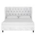 Etta Avenue™ Azariah Tufted Low Profile Platform Bed Upholstered/Velvet in Gray | 46 H x 81 W x 85 D in | Wayfair FC986AEB1A6D4FCB8AB54DAF359F9427