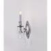 Fleur De Lis Living Abrams 1 - Light Dimmable Candle Wall Light Metal in Gray | 13 H x 4 W x 6 D in | Wayfair 56364CE5786D43679A3A79EFCF43A0FF