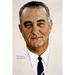 Vault W Artwork 'Portrait of Lyndon B. Johnson' by Norman Rockwell Graphic Art on Wrapped Canvas Metal | 60 H x 40 W in | Wayfair CHLH7651 33331359