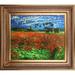 Winston Porter 'Field of Poppies' by Vincent Van Gogh - Picture Frame Painting Print on Canvas in Blue/Green/Red | 28.5 H x 32.5 W x 2 D in | Wayfair