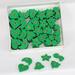 The Holiday Aisle® 24 Piece Tree Bell/Star/Moon/Heart/Star Holiday Shaped Ornament Fabric in Green | 0.18 H x 4 W x 3 D in | Wayfair