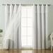 One Allium Way® Dabbs Solid Blackout Thermal Gommet Curtain Panels Polyester in White | 96 H in | Wayfair 8DAA3CE683C74BD7BB87077F7FBE01C4