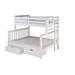 Andover Mills™ Baby & Kids Abdullah Solid Wood Standard Bunk Bed in White | 70 H x 58.75 W x 81 D in | Wayfair 14F734205964451FA66686CDCDD95803