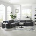 Gray Sectional - Wade Logan® Restore 5-Piece Sectional Sofa Polyester | 28 H x 122.5 W x 122.5 D in | Wayfair 31E29A9762D64569AADEE8B7A1F8E2CF