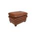 Millwood Pines Strauss 29" Square Standard Ottoman Scratch/Tear Resistant/Genuine Leather/Water Resistant in Brown | 18 H x 29 W x 21 D in | Wayfair