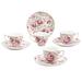 Grace's Tea Ware Espresso Cup & Saucer Porcelain/Ceramic in Brown/Green/Pink | 2 H x 3.37 W in | Wayfair 20Q102E-S4