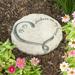 Trinx Whiskers on My Heart Garden Stepping Stone Resin/Plastic in Gray | 0.5 H x 11 W x 11 D in | Wayfair C03296881C6D4304BBB7AE256E355527