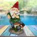 Exhart Good Time Fishing Frodo Gnome Statue, 11 Inches Resin/Plastic | 11.5 H x 6.5 W x 5.5 D in | Wayfair 18196-RS