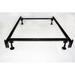 Alwyn Home Hillman Heavy Duty Adjustable Size Bed Frame Metal in Black | 7.5 H x 54 W x 70 D in | Wayfair F1DF36A405974D1680BAF11554409EEB