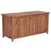 Rosalind Wheeler Outdoor Storage Deck Box Chest for Patio Cushions Tools Solid Teak Wood Wood/ in Brown | 22.8 H x 47.2 W x 19.7 D in | Wayfair