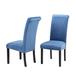 Red Barrel Studio® Zakeer Velvet Parsons Chair Wood/Upholstered/Velvet in Blue | 41.5 H x 18.5 W x 24 D in | Wayfair