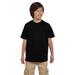 Champion T435 Youth 6.1 oz. Short-Sleeve T-Shirt in Black size Medium | Cotton