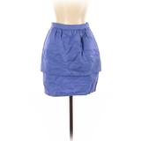 H&M Casual Skirt: Purple Solid Bottoms - Women's Size 6