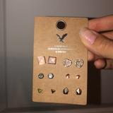 American Eagle Outfitters Jewelry | 6 Pairs Of Earrings From American Eagle | Color: Gold/Silver | Size: Os
