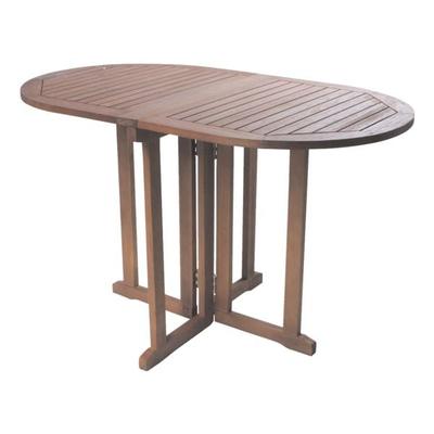 Holz-Balkonklapptisch »Baltimore« oval 120 cm braun, Garden Pleasure, 120x73x70 cm