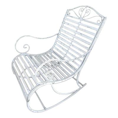 Garden Pleasure Garten-Schaukelstuhl mit Armlehnen »Tambo« silber, 57x84 cm