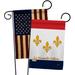 Breeze Decor New Orleans 2-Sided Polyester 19 x 13 in. Garden Flag in Black/Gray/Red | 18.5 H x 13 W in | Wayfair BD-FU-GP-118006-IP-BOAA-D-US13-BD