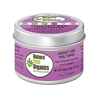 Natura Petz Organics Serenity Zen Turkey Flavored Powder Calming Supplement for Dogs & Cats, 4-oz tin