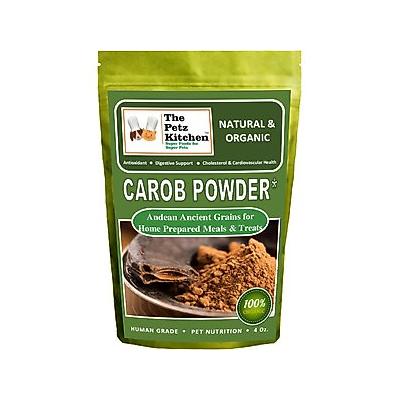 The Petz Kitchen Carob Powder Dog & Cat Supplement, 4-oz bag