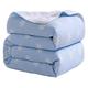 Hayisugar Throws Blankets Fleece Double/Twin Size - 100% Pure Cotton Super Soft Fluffy Bed Blankets Throws Warm Blanket for Sofa Throws Blanket Bedspread, Blue Daisies, 150 x 200cm