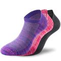 Lenz Performance Sneaker Tech Socks, black-pink-purple, Size 39 - 42