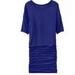 Athleta Dresses | Athleta Solstice Tee Dress Sz Large Ruched Sides | Color: Blue | Size: L