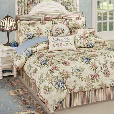 Chatsworth Comforter Set Light Cream, Queen, Light Cream