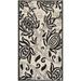 Black 24 x 0.25 in Area Rug - Winston Porter Herefordshire Floral Sand/Indoor/Outdoor Area Rug, Polypropylene | 24 W x 0.25 D in | Wayfair