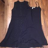 Anthropologie Dresses | Anthropologie Meadow Rue Crochet Dress | Color: Black | Size: 8